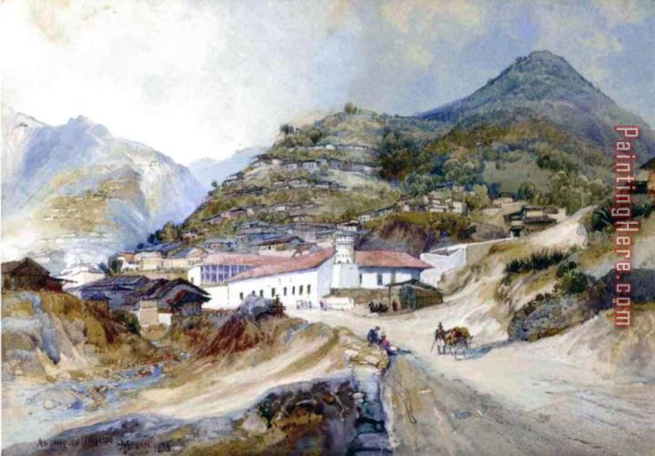 Thomas Moran The Village of Angangueo